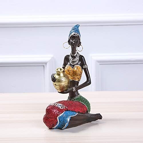 Decor Sculptures Statues Decor Ethnic Style Interior Decoration Resin Crafts Creative Home Office Gifts Beauty Ornaments???A