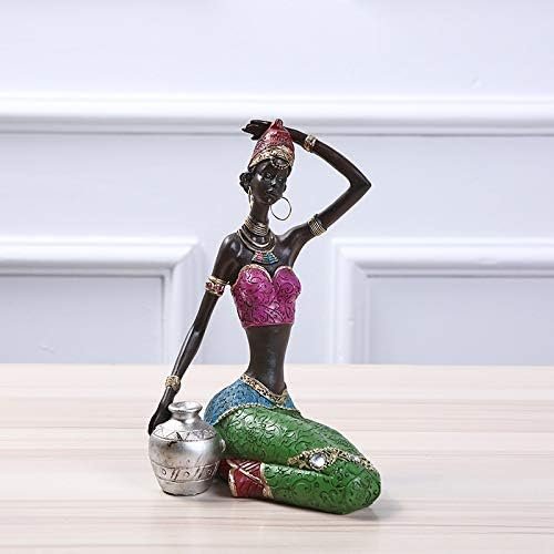 Decor Sculptures Statues Decor Ethnic Style Interior Decoration Resin Crafts Creative Home Office Gifts Beauty Ornaments???A
