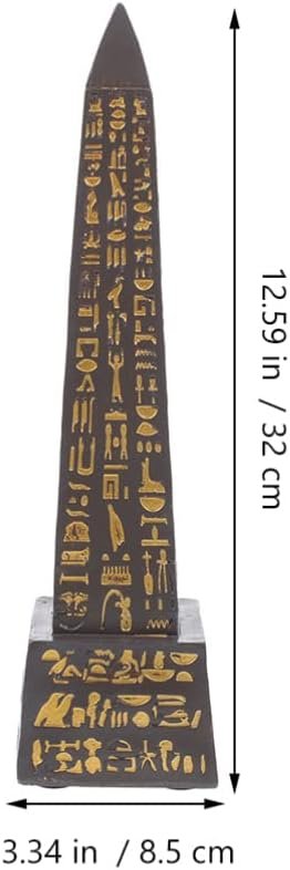 Decor Egyptian Obelisk Resin Obelisk Model Obelisk Miniature House Ornaments Landmark Ornament Miniature Obelisk Statue Egypt Obelisk Figurine Aquarium Obelisk Gift Glass Office