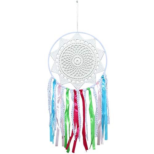 41l-WTO8K9L Decor 27 inches Dream Catchers Handmade Tassel Wall Decoration Weeding Party Decor Ornament Craft, Blue