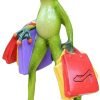 Decor Frog Figurines Decor Funny Cute Craft Resin Frog Sculpture Statue for Home Office Desk Tabletop Bathroom Decoration, Ornament Gift (Fishing Frog)