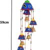 Decor Bells Decorative Hanging Wind Chimes for Indoor and Outdoor Hanging for Home/Office/Hall Decoration Wedding/Event/Party/Haldi/Anniversary/Theme/Birthday Party/Celebration (Pack of 2) Blue