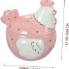Decor Box Hen Storage Jar Ceramic Trinket Holder Decorative Candy Jar Decorative Jar Ceramic Jar Kids Jewelry Container Trinket Container Decorate Rooster Cookie Jar Ceramics