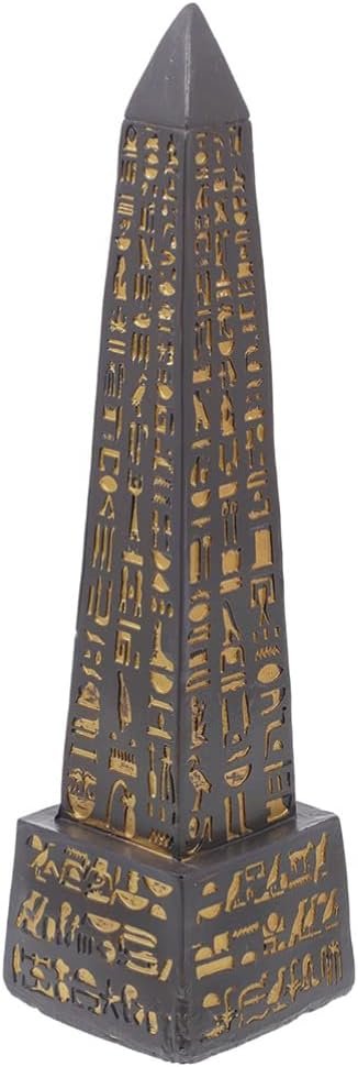 Decor Egyptian Obelisk Resin Obelisk Model Obelisk Miniature House Ornaments Landmark Ornament Miniature Obelisk Statue Egypt Obelisk Figurine Aquarium Obelisk Gift Glass Office