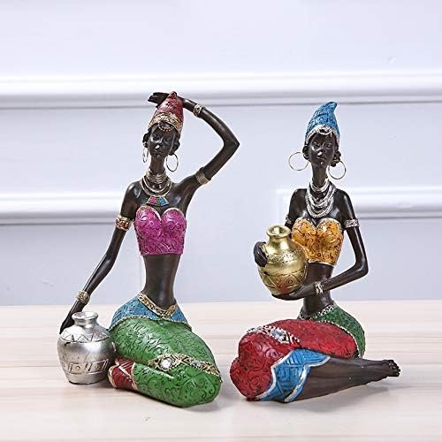 Decor Sculptures Statues Decor Ethnic Style Interior Decoration Resin Crafts Creative Home Office Gifts Beauty Ornaments???A