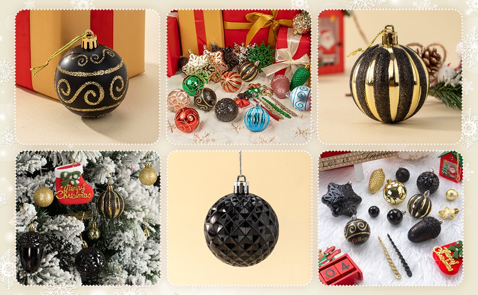 christmas ornaments for Xmas tree decoration, shatterproof home decor, grandes arbol esferas