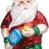 Decor Old World Christmas Irish Santa Glass Blown Ornament for Christmas Tree