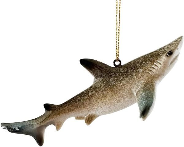 Decor Hand-Painted Dolphin Ornament (Mother and Child) - Unique Coastal Christmas Decor for Your Tree, Ideal for Baby's First Christmas, Beach Themed, Blue Ornaments, or Nautical Xmas Trees