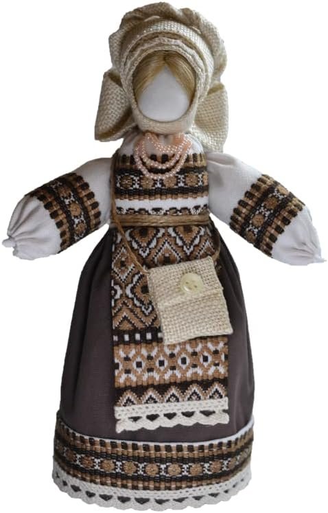 Decor Exclusive Vintage Collectible Ukrainian Motanka Figurine Slavic Design Handmade Made in Ukraine 7.5"