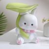 Decor Entryway Bowl for Keys Modern, Creative Resin Rabbit Figurine Key Storage Tray, Birthday Holiday Housewarming Gift,White