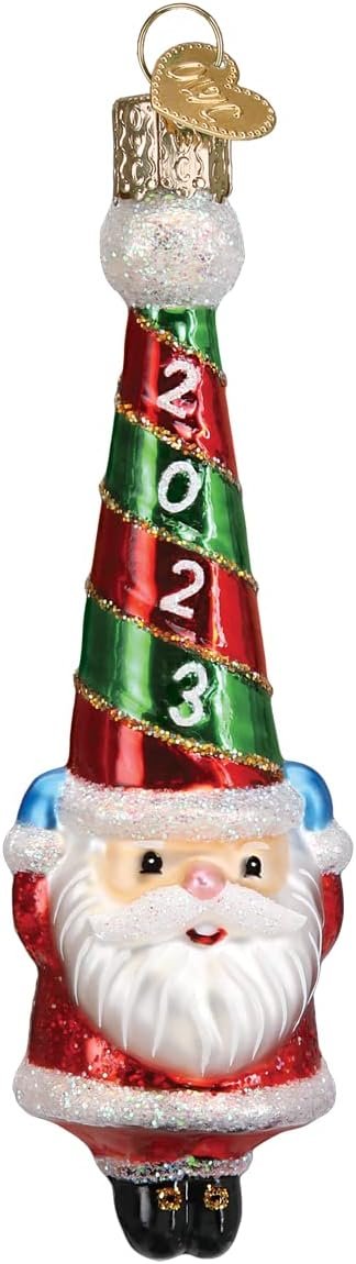 Decor Old World Christmas Irish Santa Glass Blown Ornament for Christmas Tree