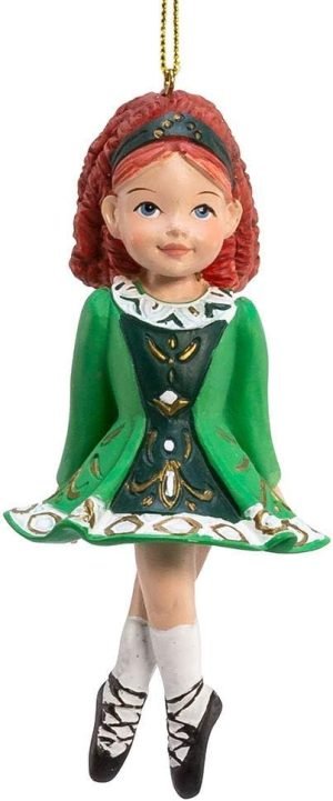 51UMUAhrMaL._AC_SL1000 Decor Adler Irish Dancer Ornament, 4.5-inches, Resin, Green