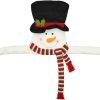 Decor Christmas Tree Topper Snowman Top Hugger for Xmas Tree Holiday Decorations Winter Wonderland Decoration New Year Decorations Ornament with Hat Shawl and Poseable Arms