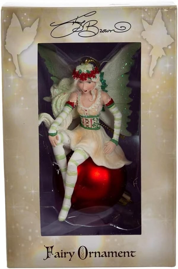 51lQWOOrsLL._AC_SL1000 Decor Kurt S. Adler Amy Brown Christmas Fairy Ornament, 4.75-Inch, Multi-Color