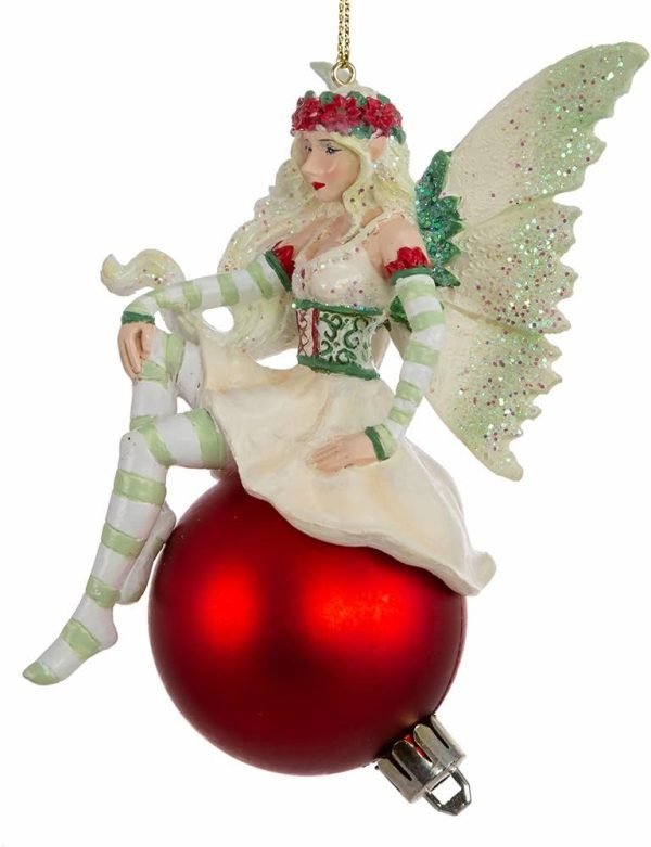 51n_JrzpPgL._AC_SL1000 Decor Kurt S. Adler Amy Brown Christmas Fairy Ornament, 4.75-Inch, Multi-Color