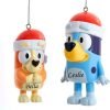 Decor Kurt Adler Bluey and Bingo Ornaments, 2 Assorted
