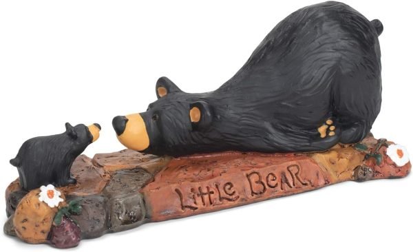 Decor DEMDACO Bearfoots by Jeff Fleming Little Bear Black Bear 2 x 6 Hand-cast Resin Figurine Sculpture