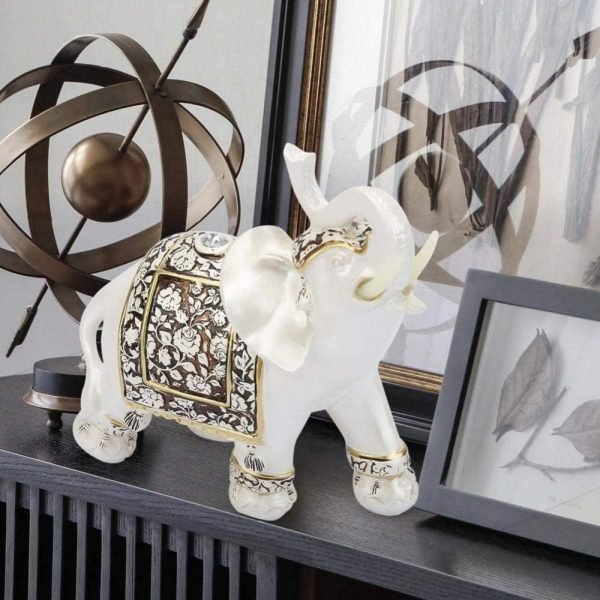 Decor Exquisite Vintage Elephant Pattern Ornaments Statue Craft Gift Home Office Decoration Exquisite