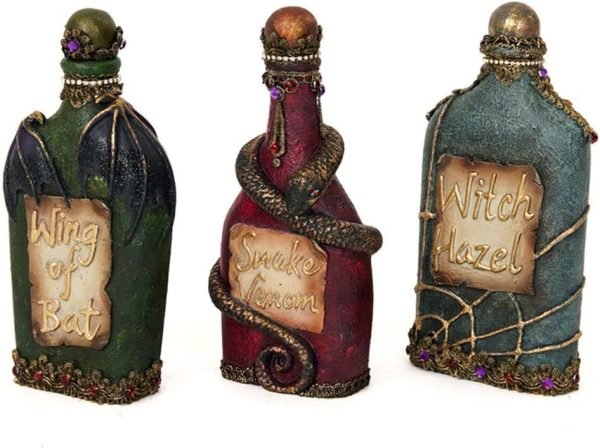 Decor Katherine's Collection  to Be Or Not to Be Potion Bottles Figurine Assorted of 3
