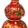 Decor Feng Shui Red Abundance Wu Lou Statue Harmony &Balance Peace Home Office Alloy Decoration Gourd New Year Birthday Gift