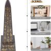 Decor Egyptian Obelisk Resin Obelisk Model Obelisk Miniature House Ornaments Landmark Ornament Miniature Obelisk Statue Egypt Obelisk Figurine Aquarium Obelisk Gift Glass Office
