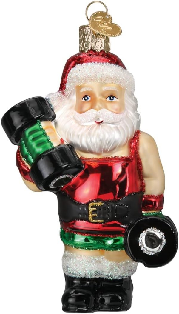 Decor Old World Christmas Irish Santa Glass Blown Ornament for Christmas Tree