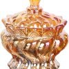 Decor Color crystal glass Storage Jar with Lids, Candy Jar Food Jar Wedding Candy Containers Crystal Jewelry Box Household Storage