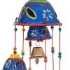 Decor Bells Decorative Hanging Wind Chimes for Indoor and Outdoor Hanging for Home/Office/Hall Decoration Wedding/Event/Party/Haldi/Anniversary/Theme/Birthday Party/Celebration (Pack of 2) Blue