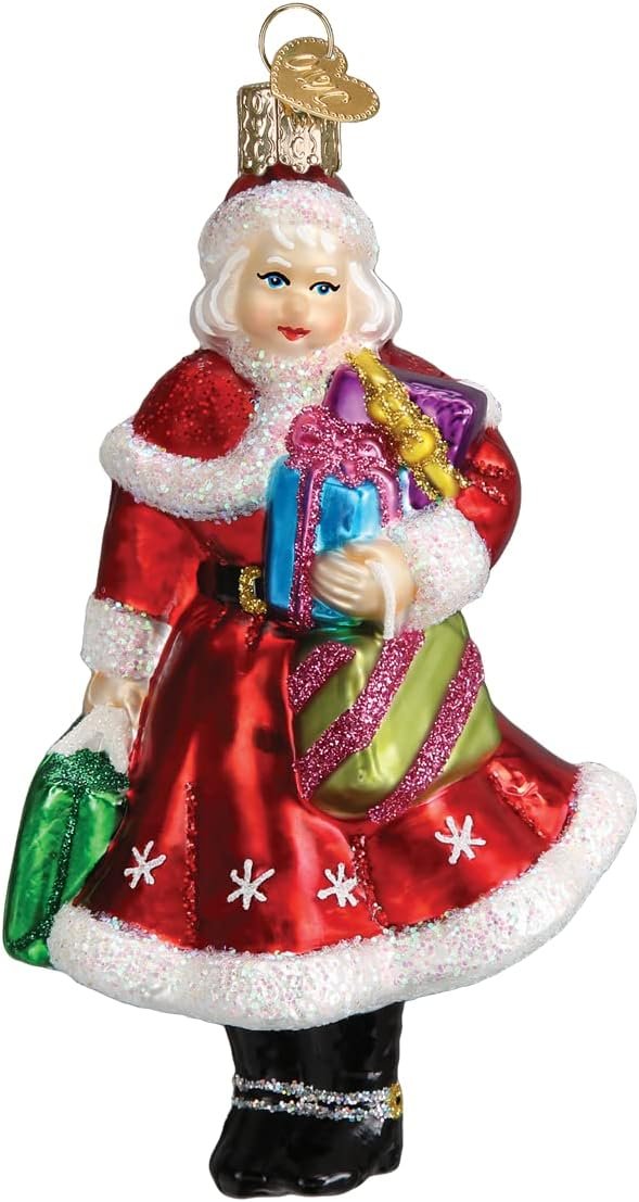 Decor Old World Christmas Irish Santa Glass Blown Ornament for Christmas Tree