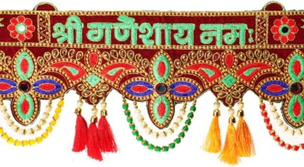 61TUCNl7lhL._AC_SL1079 Decor Vedanta Craft Ethnic Bandarwal Toran Handmade Door Hanging for Main Door Traditional Fancy