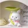 Decor Entryway Bowl for Keys Modern, Creative Resin Rabbit Figurine Key Storage Tray, Birthday Holiday Housewarming Gift,White