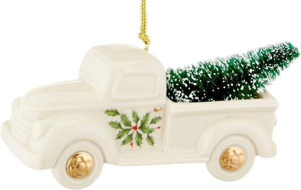 Decor Holiday Truck with Tree Ornament