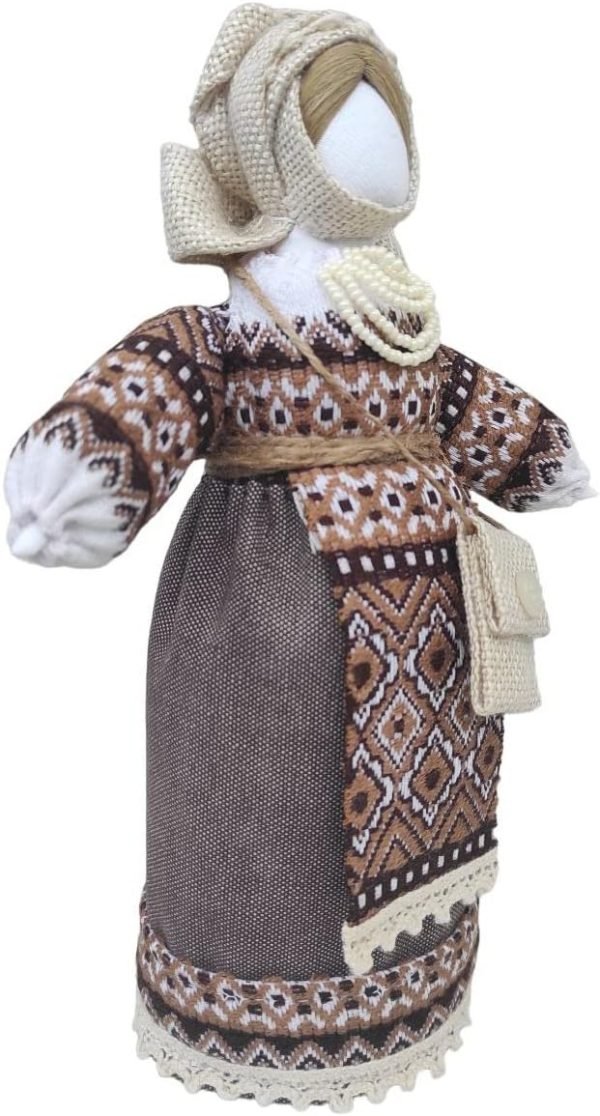 Decor Exclusive Vintage Collectible Ukrainian Motanka Figurine Slavic Design Handmade Made in Ukraine 7.5"