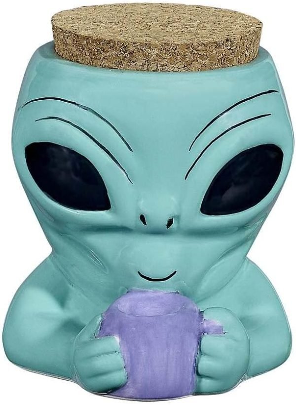Decor Fashioncraft Alien Stash Jar - Novelty Stash Jar