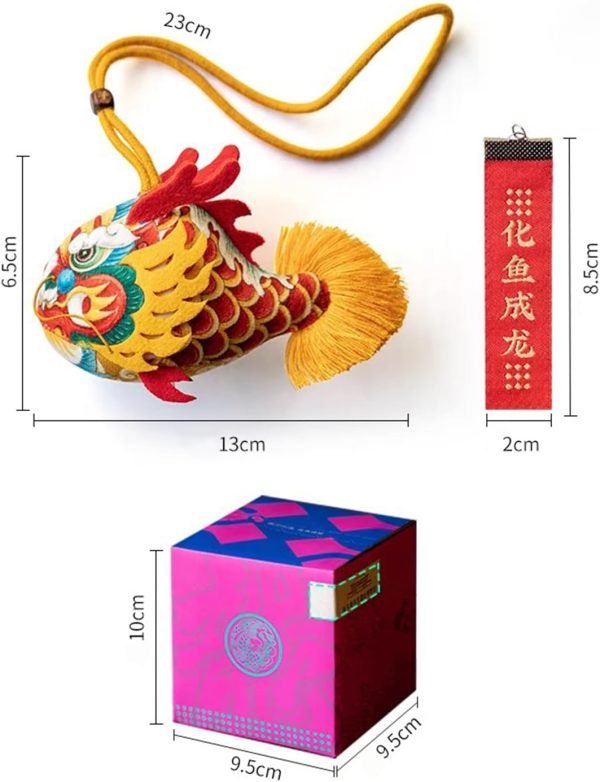 Decor Loong's Blessing: Handcrafted Sachet Ornament - Exquisite Symbol of Eastern Tradition, Ideal Gift for Prosperity and Good Fortune??Artisanal Feng Shui Decoration for Prosperity, Luck,Gifting