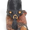 Decor DEMDACO Bearfoots by Jeff Fleming Little Bear Black Bear 2 x 6 Hand-cast Resin Figurine Sculpture