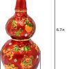 Decor Feng Shui Red Abundance Wu Lou Statue Harmony &Balance Peace Home Office Alloy Decoration Gourd New Year Birthday Gift