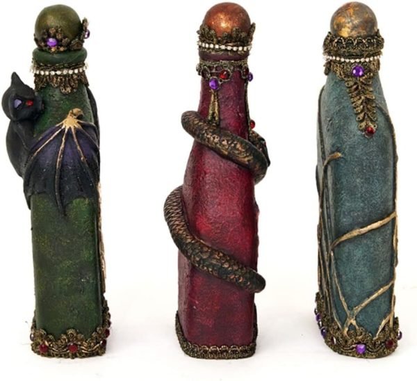 Decor Katherine's Collection  to Be Or Not to Be Potion Bottles Figurine Assorted of 3