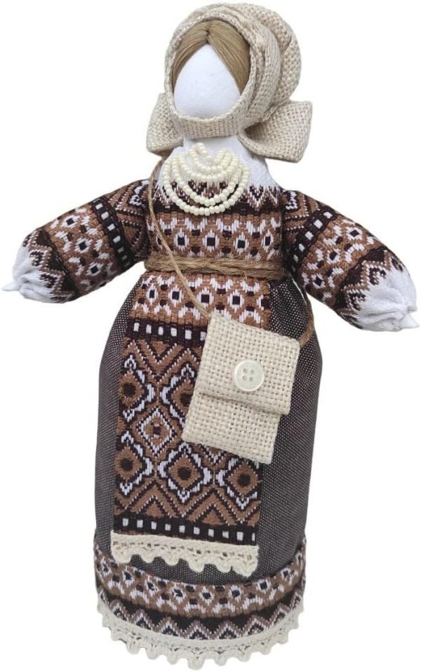 Decor Exclusive Vintage Collectible Ukrainian Motanka Figurine Slavic Design Handmade Made in Ukraine 7.5"