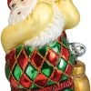 Decor Old World Christmas Irish Santa Glass Blown Ornament for Christmas Tree