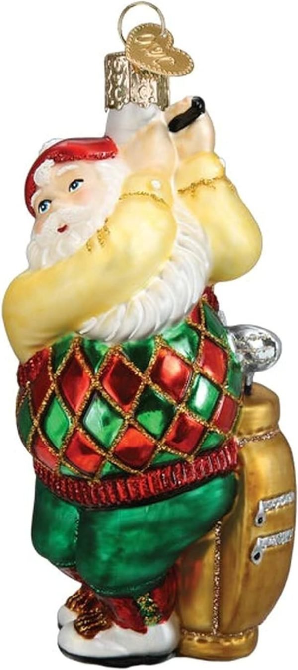 Decor Old World Christmas Irish Santa Glass Blown Ornament for Christmas Tree