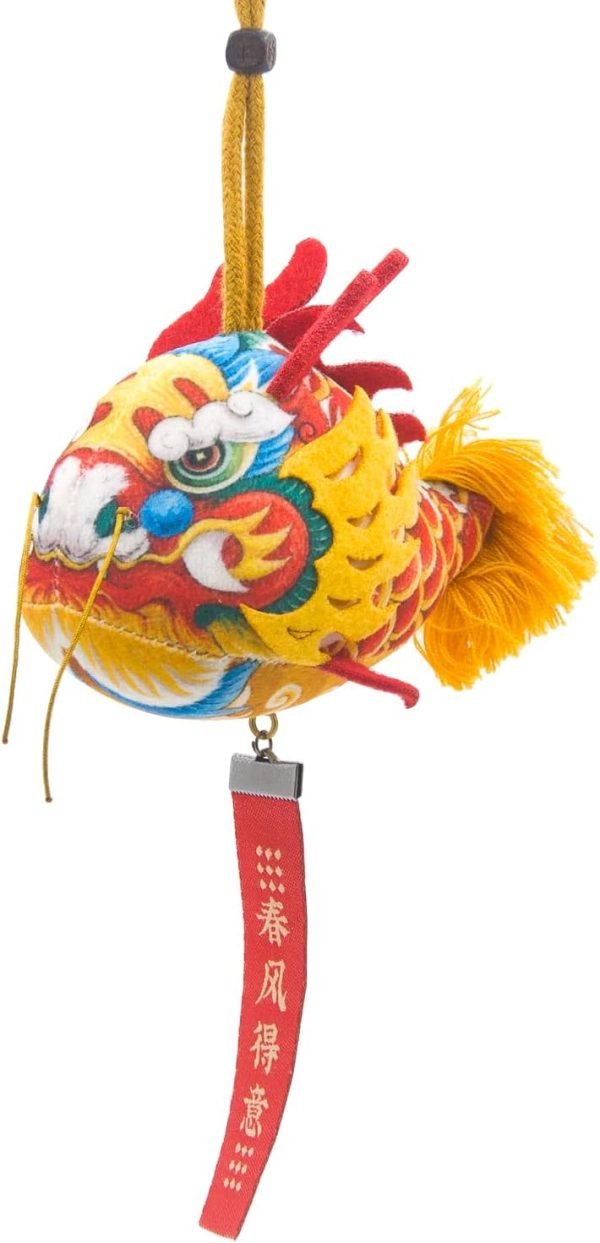 Decor Loong's Blessing: Handcrafted Sachet Ornament - Exquisite Symbol of Eastern Tradition, Ideal Gift for Prosperity and Good Fortune??Artisanal Feng Shui Decoration for Prosperity, Luck,Gifting