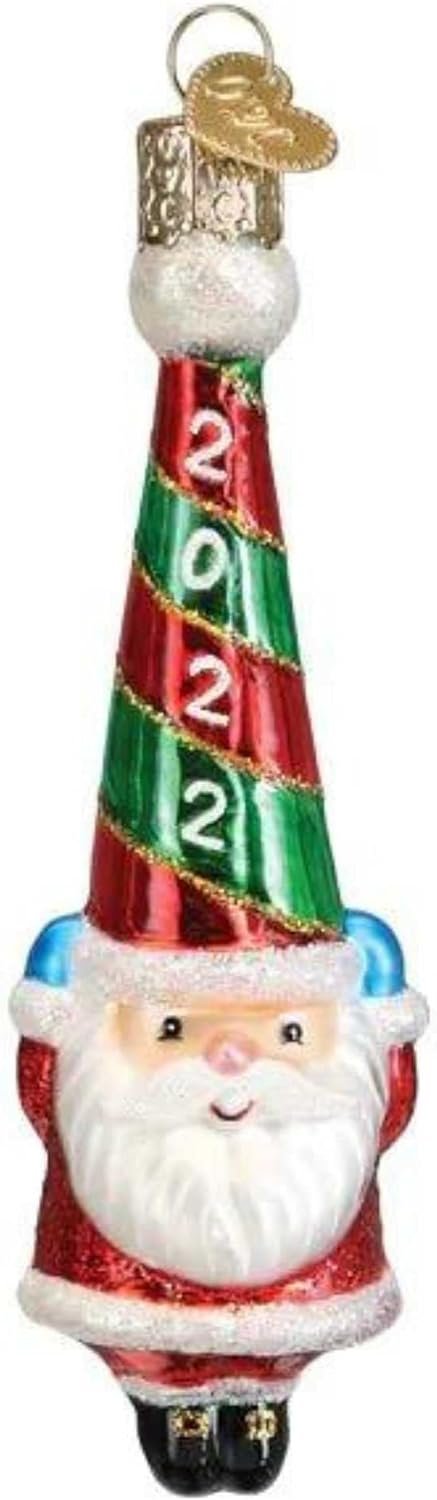 Decor Old World Christmas Irish Santa Glass Blown Ornament for Christmas Tree