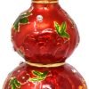 Decor Feng Shui Red Abundance Wu Lou Statue Harmony &Balance Peace Home Office Alloy Decoration Gourd New Year Birthday Gift