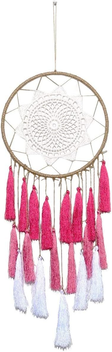 61qc47AufHL._AC_SL1200 Decor 27 inches Dream Catchers Handmade Tassel Wall Decoration Weeding Party Decor Ornament Craft, Blue