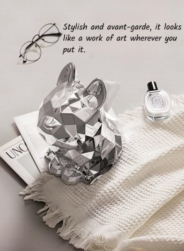 61rbtN_tarL._AC Decor Creative French Bulldog Tissue Holder, Living Room, entryway, TV Stand, Coffee Table, Dining Table Tissue Box, Eyeglasses Holder, Fashionable and Cool Decorative Ornaments