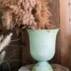 Decor Artificial Flower Decoration Flower Vase Large Iron Goblet Vase Storage Basket for Creative Decoration Vintage Flower Pot Balcony Unique Garden Sculpture