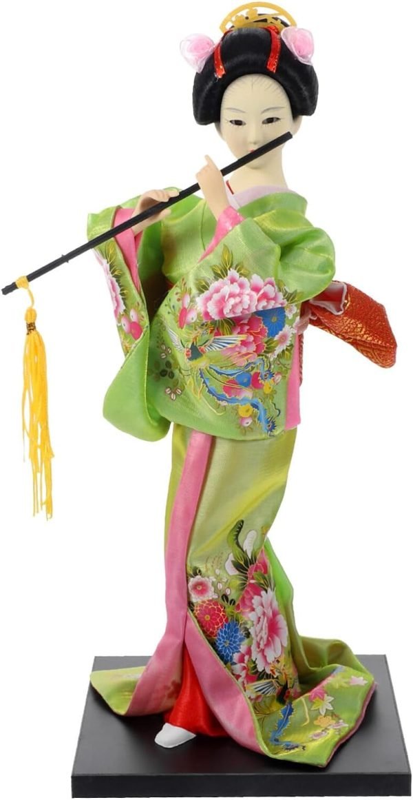 61uBHodCmyL._AC_SL1500 Decor Japanese Geisha Kimono Doll Collectible Figurines Traditional Craft Desktop Ornaments for Home Restaurant Table Decors