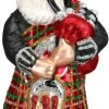Decor Old World Christmas Irish Santa Glass Blown Ornament for Christmas Tree