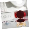Decor 3pcs Enamel Jewelry Box Jewelry Organizer Earring Organizer Holder Vintage Jewelry Holder Desktop Ornament Necklace Holder Candy Holder Decorative Box Alloy Antique Travel